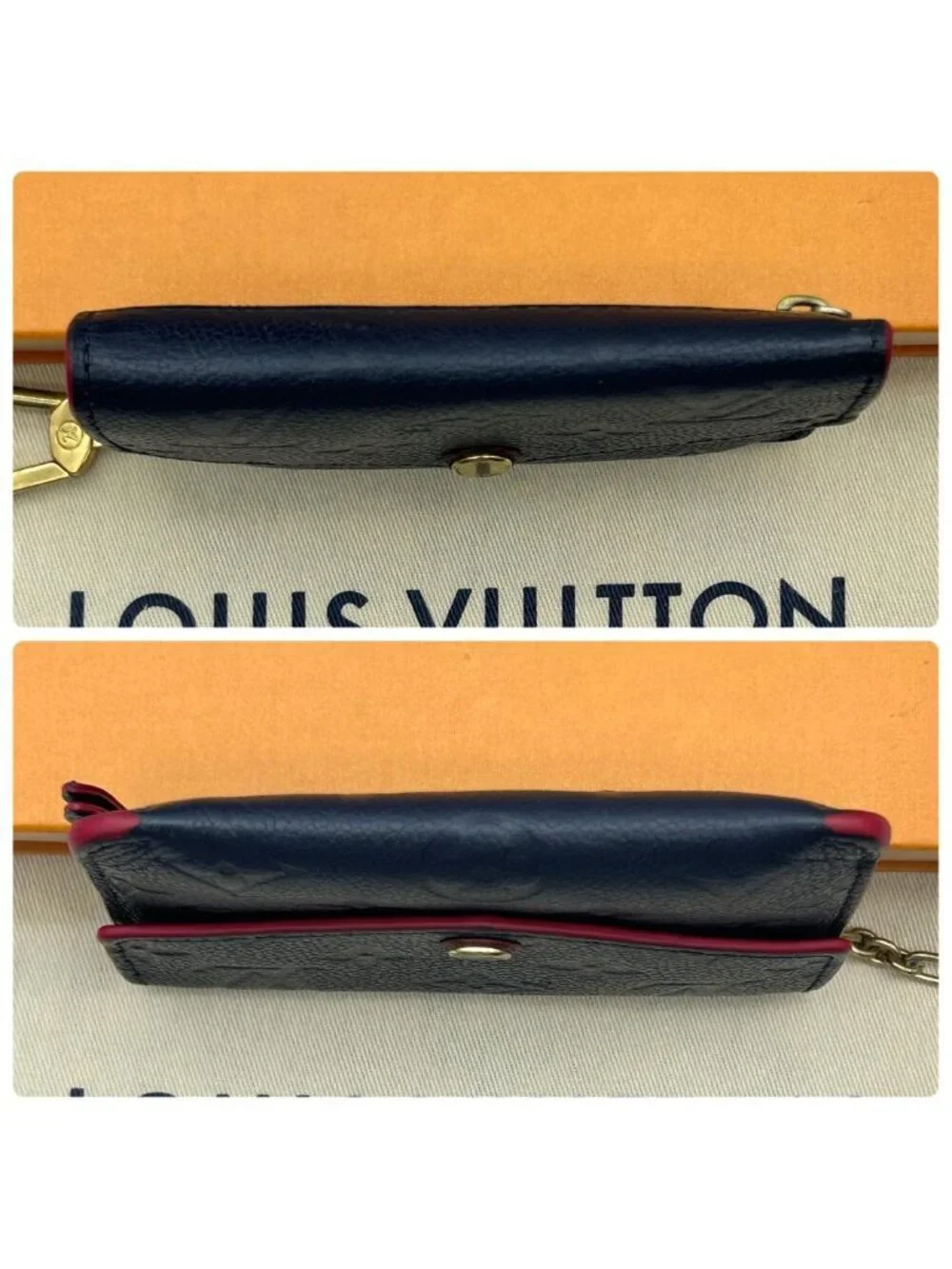 Louis Vuitton Empreinte Pochette Cles Marine Coin Purse